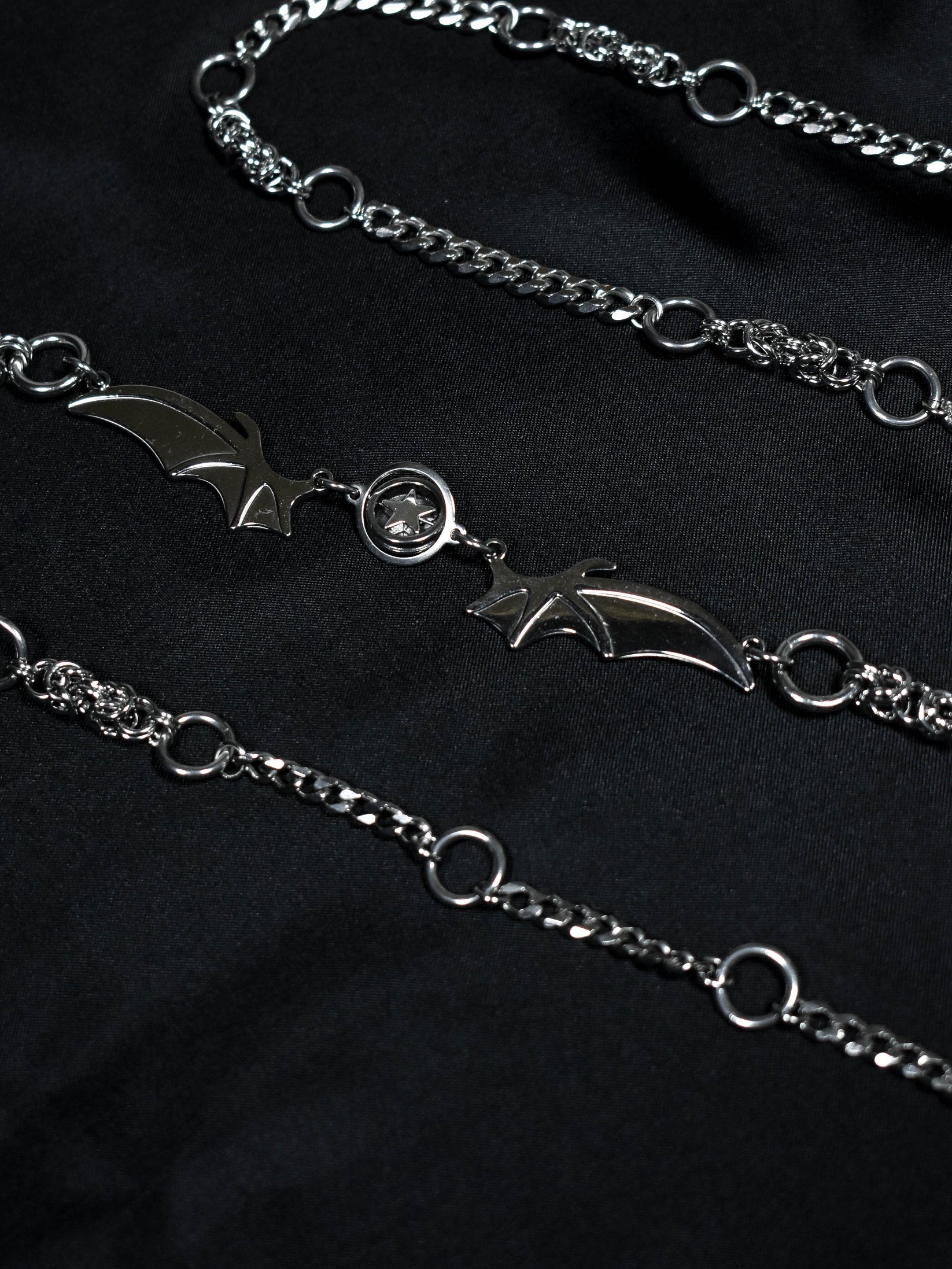 Oblivion Waist Chain | steel silver goth grunge chainmail belly 